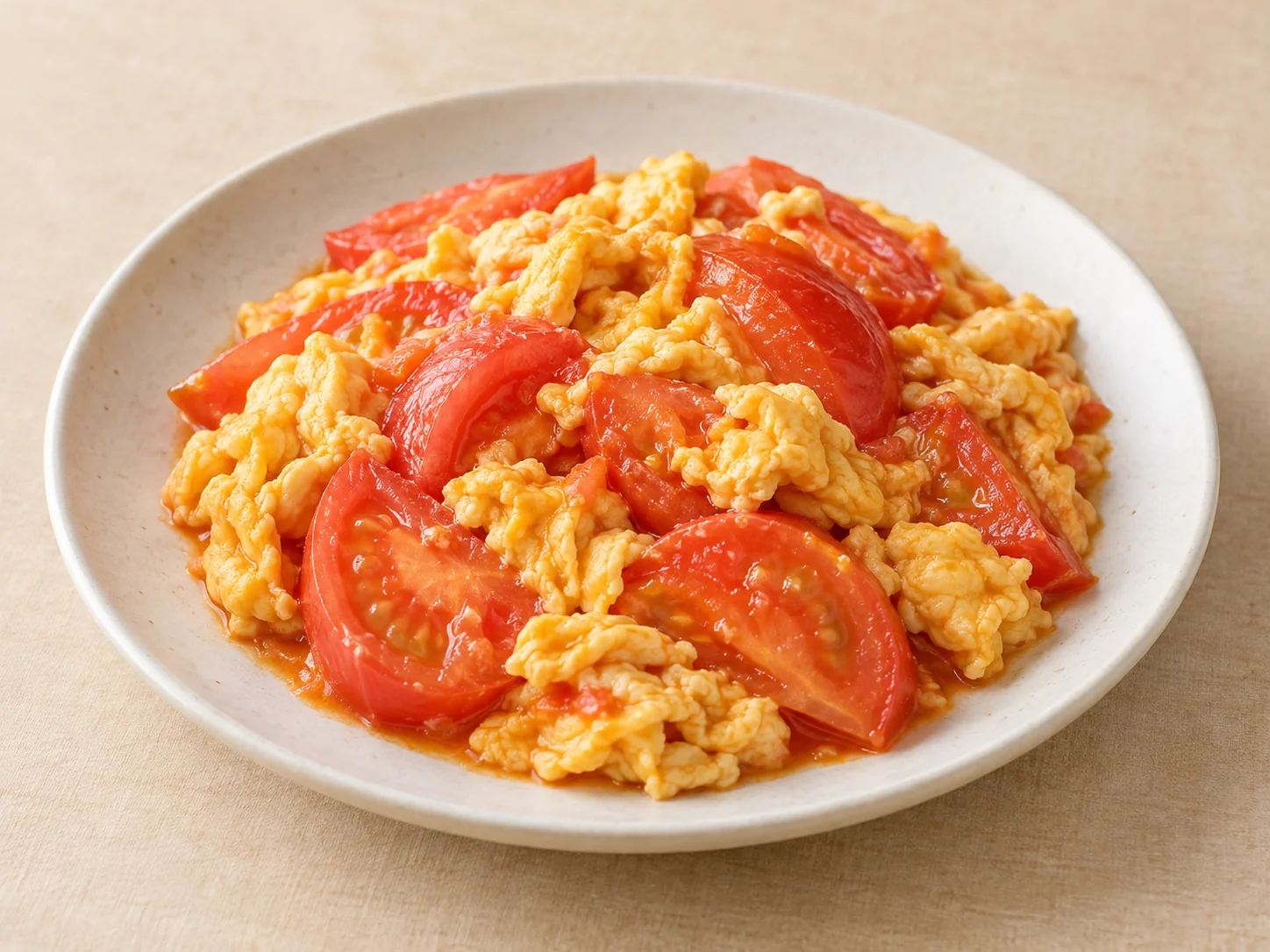 토마토 달걀 부드러운 볶음의 예시 이미지