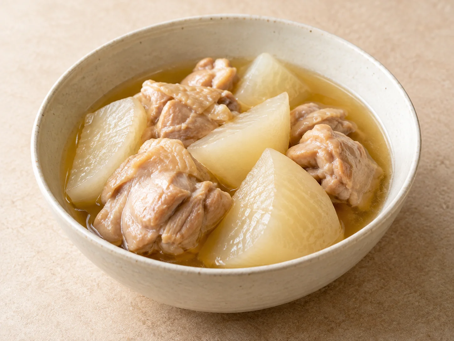 닭고기 순무 부드러운 조림의 예시 이미지